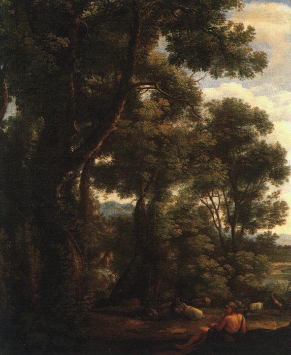 Claude Lorrain Landscape with Goatherd oil painting image
